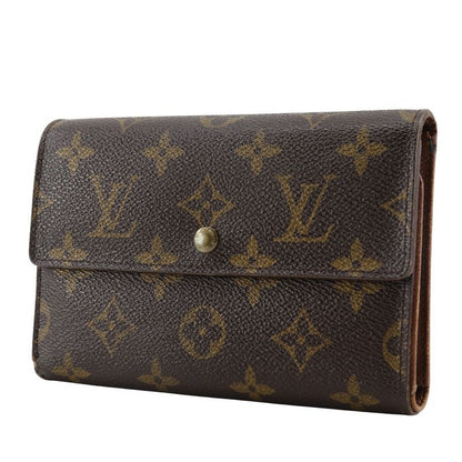 Louis Vuitton Porte Trésor Étui Papier M61202 Monogram Canvas Brown Sp1000