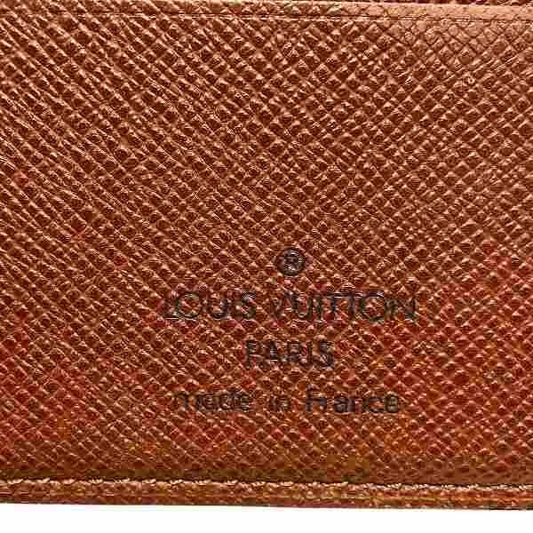 Louis Vuitton Monogram Porte Papier Zip M61207 Bifold Wallet Unisex