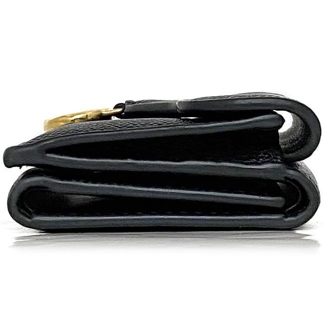 Christian Dior Trifold Wallet Black Saddle
