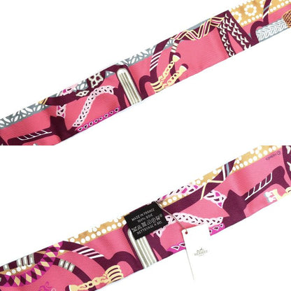 Hermes Twilly Stirrup Fantasie Fantaisie D' Etriers Scarf Multicolor 063921s