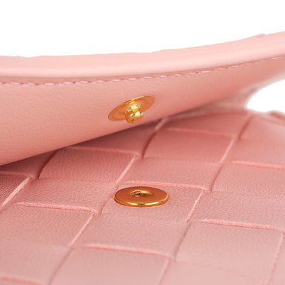 Bottega Veneta Trifold Wallet Zipper Wallet Rose