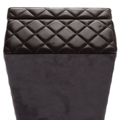 Chanel Rare Jewelry Case Black Matelasse Lambskin Leather A