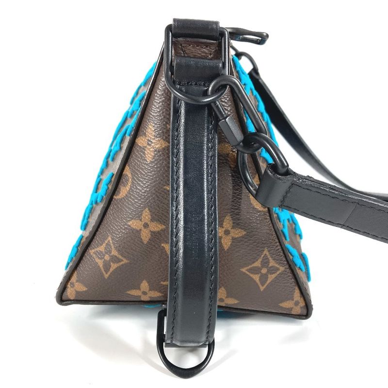 Louis Vuitton Shoulder Bag Triangle Messenger M45078 Monogram Canvas Brown