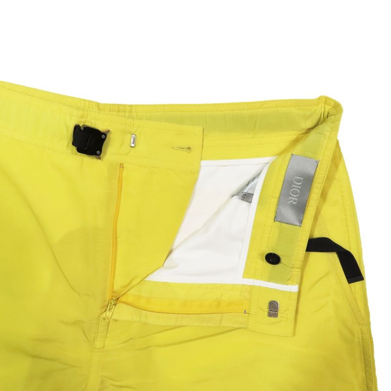 Unused 22SS DIOR Roller Coaster Belt Logo Buckle Bermuda Nylon Shorts Half