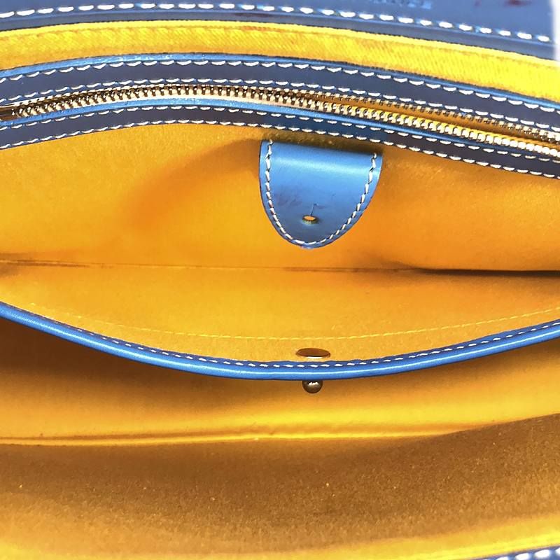 Goyard - Sac Marie Galante Marie Galante GM PVC Coded Canvas Tote Bag - Blue -