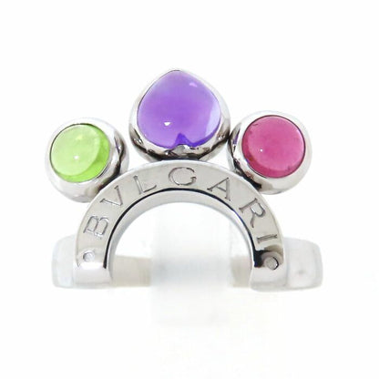 Bvlgari Bulgari Allegra Multicolor Stone Ring 18K White Gold 750 White Gold