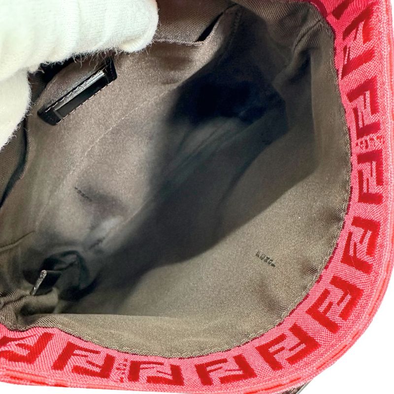 Fendi Zucca 8bt052 Canvas Women Shoulder Bag