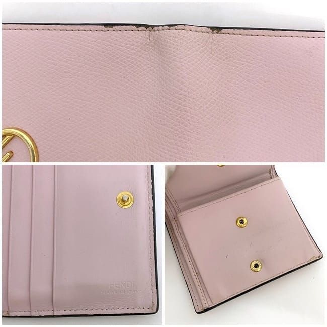 Fendi Bifold Wallet Pink Fize 8m0387 Ec20532