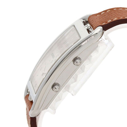 Hermes Cc3510 Cape Cod Douzone Watch SS Leather Ladies