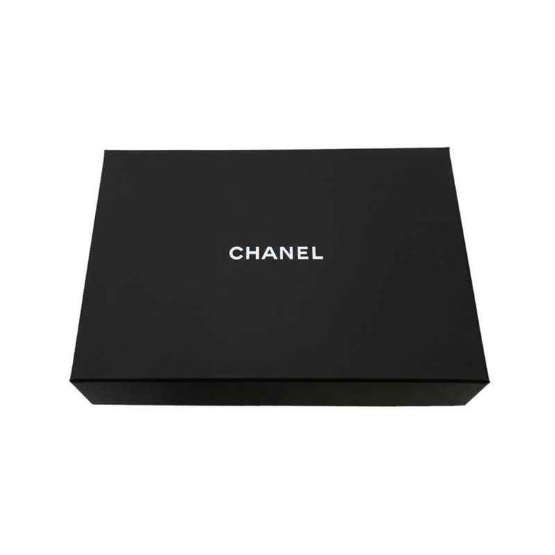 Chanel Shoulder Bag Chain Wallet Matelasse Caviar Skin Coco Mark Black Gold