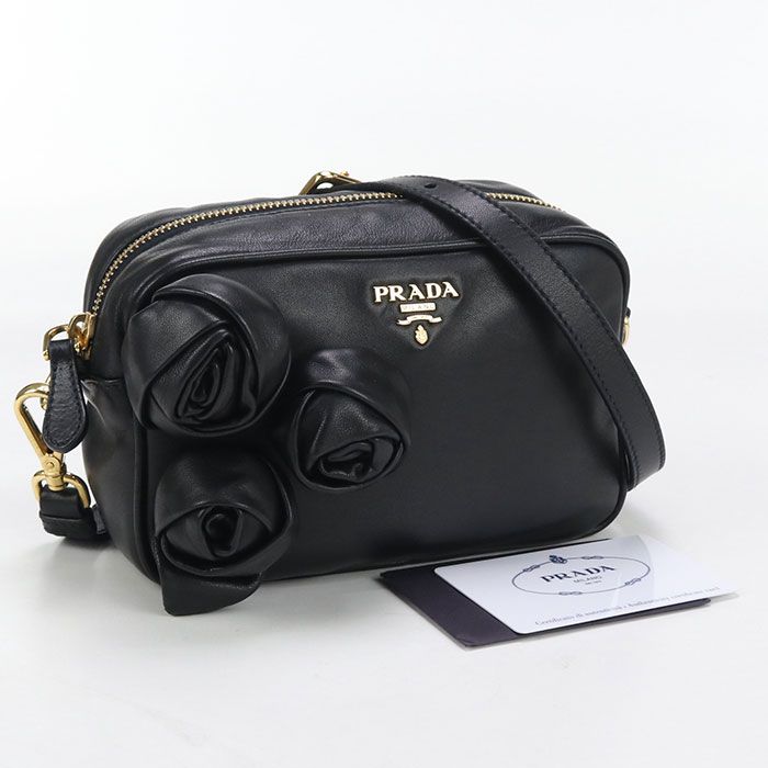 Prada Bp0166 UHG F0002 Crossbody Shoulder Bag Leather Women