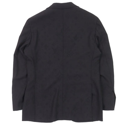 Louis Vuitton 23AW Wool Monogram Allover Pattern Single Tailored Jacket Black