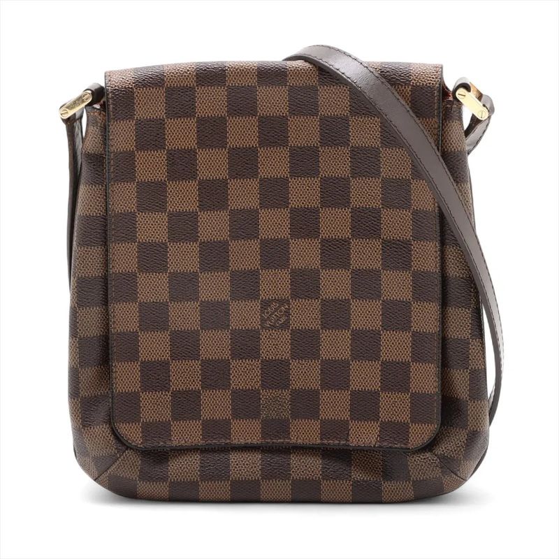 Louis Vuitton Damier Musette Salsa Long N51300 Leather Shoulder Bag Crossbody