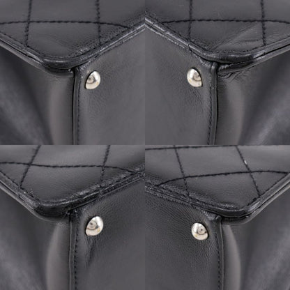 Chanel Chain Tote Matelasse Caviar Skin Black Ladies Tote Bag