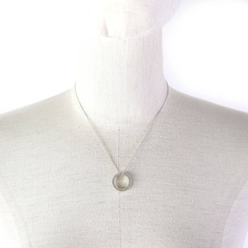 Tiffany & Co 1837 Circle Pendant Ag925 Necklace Accessory Silver Weight 3.8g