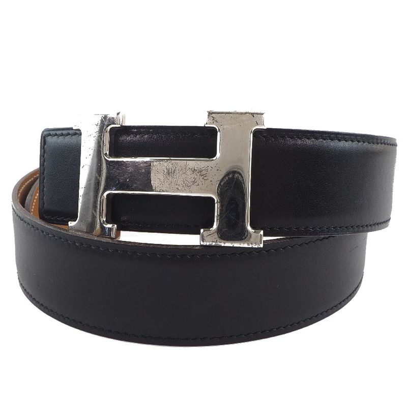 Hermes H Belt 70 Constance *sold Item (outlet) Vaux Epson And Metal Black □C