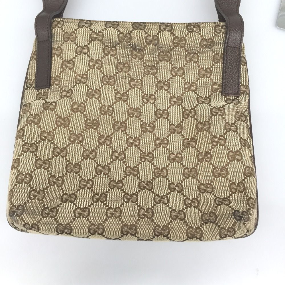 Gucci Shoulder Bag GG Canvas Sticky Scuff Yes 122793 Beige