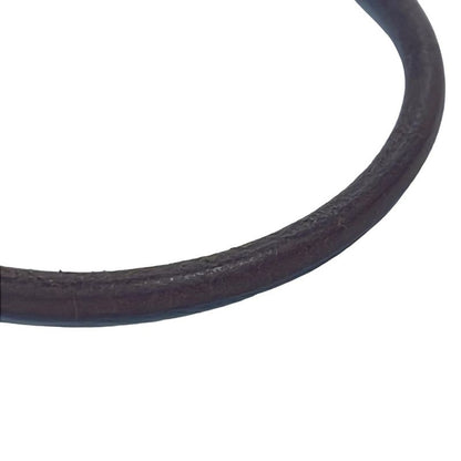 Hermes Bracelet Jumbo Leather Dark Brown Gold Hardware