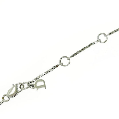 Christian Dior Metal Dog Tag Plate Bracelet Silver 412180 Bracelet