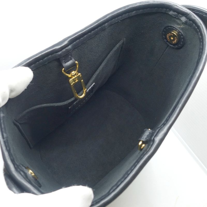 Louis Vuitton Petit Bucket 2WAY Bag Hand Shoulder - M59961 RFID Raffia