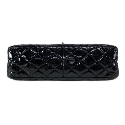 Chanel Shoulder Bag Double Flap Matelasse /255 Black Silver Hardware / Chain