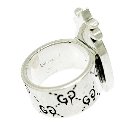 Gucci Silver Ghost Pineapple Ring 23.8g 925 Engraved 307541 Ring