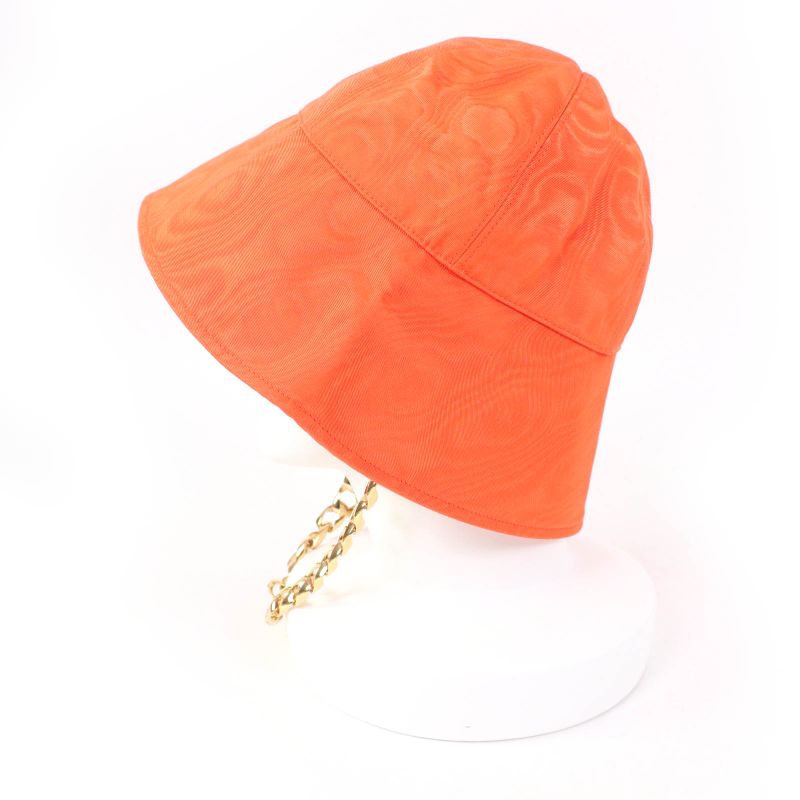 Gucci 729128 GG Motif Bucket Hat With Chain Orange M (57cm (22.44in)) Genuine