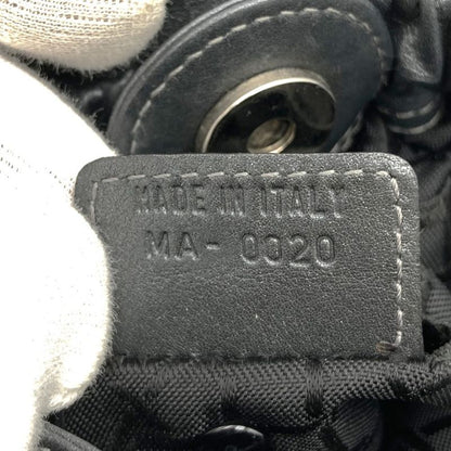 Christian DIOR Maris Pearl Handbag Leather Gray Women