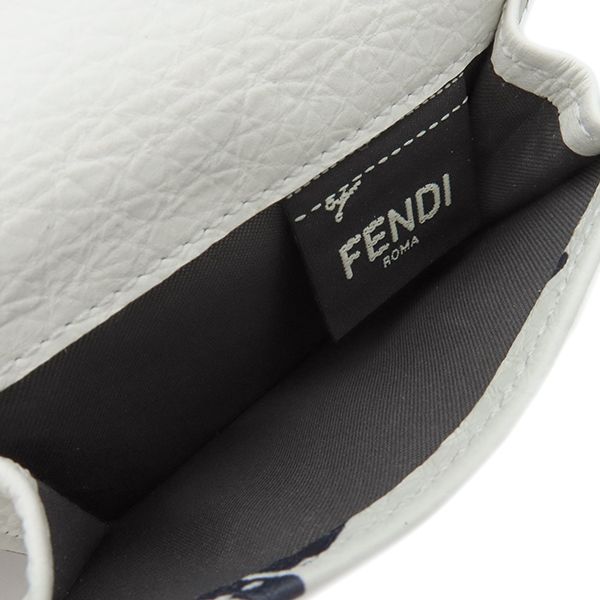 Fendi Trifold Wallet Fendi Roma Compact Wallet Leather White Gold Hardware Mini