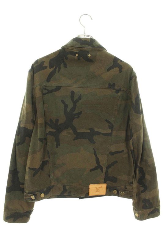 Supreme Louis Vuitton Hda91wdsq Supreme Camouflage Denim Jacket Men 50