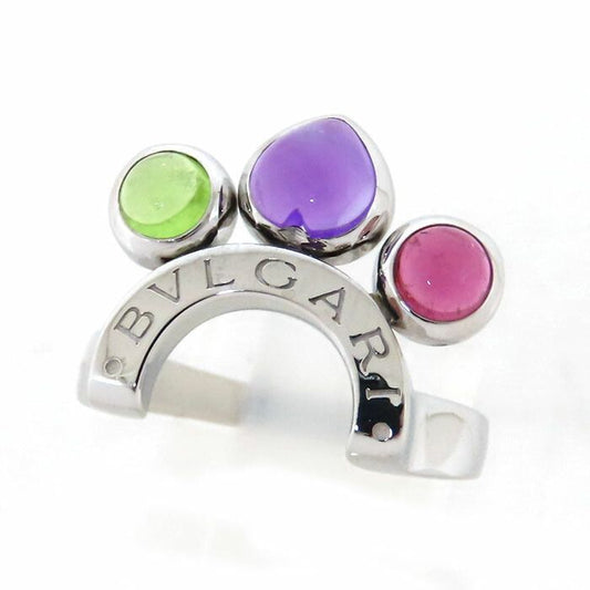Bvlgari Bulgari Allegra Multicolor Stone Ring 18K White Gold 750 White Gold