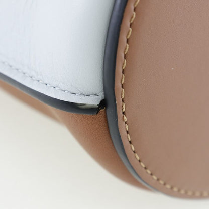 Loewe Anagram Perforated Calf White Women Shoulder Bag