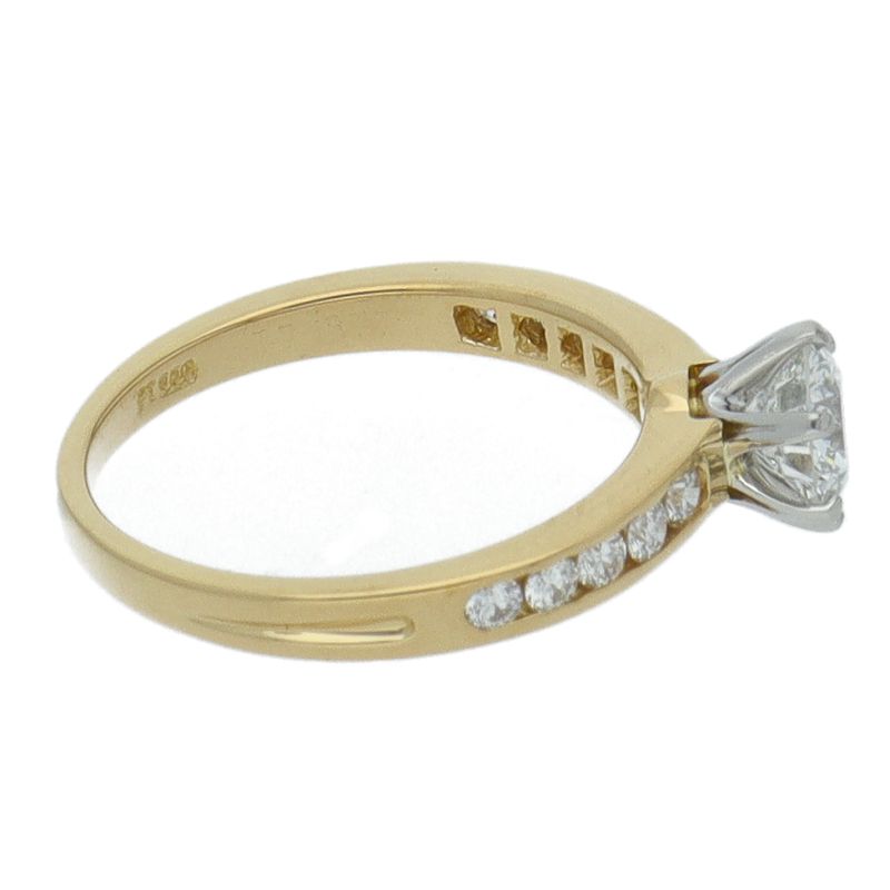 Tiffany & Co Solitaire Diamond Ring D:0.62ct(#10) 18k Yellow Gold Ladies