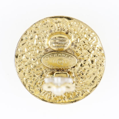 Chanel Matelasse Vintage Gold Plated 94P Ladies 30.2g Earrings