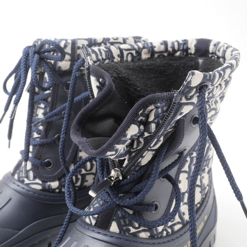 Christian DIOR D-venture Boots Size 36 1 2D Oblique Short Boots Snow Boots