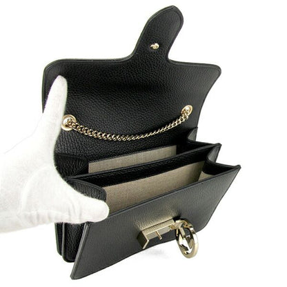 Gucci Shoulder Bag Dollar Calf Black