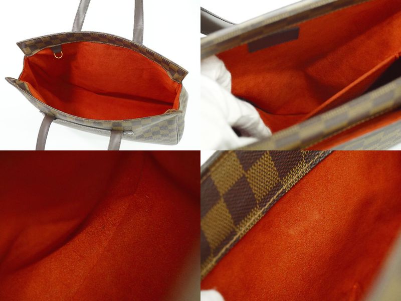 Authentic Louis Vuitton LV Parioli PM Damier Ebène Shoulder Bag Tote Bag Brown