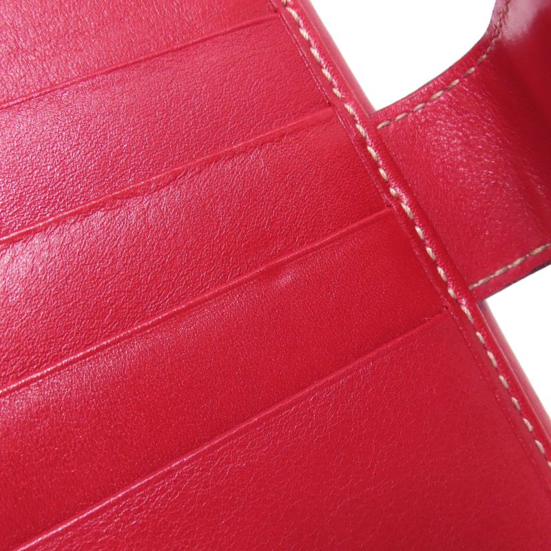 Gucci 153211 W-hook Wallet Long With Coin Purse Calf Women