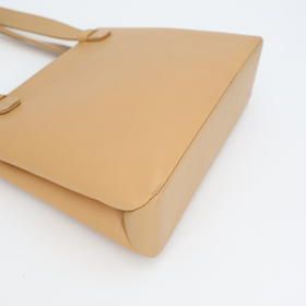 Chanel Logo Tote Shoulder Bag Semi Shoulder Leather