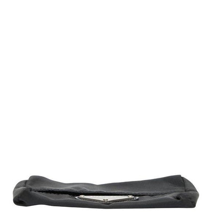 Prada Plat Triangle Logo Plate Tissue Case Pouch Black Nylon Women's Prada