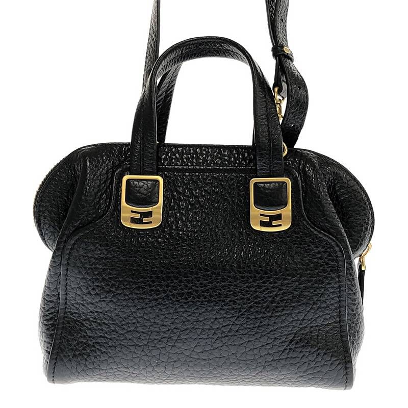 Fendi - 2-way Chameleon Leather Shoulder Bag - Black - Women
