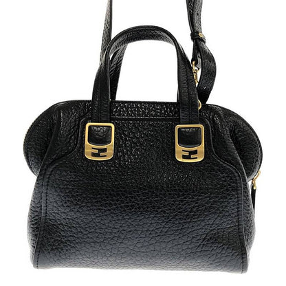 Fendi - 2-way Chameleon Leather Shoulder Bag - Black - Women