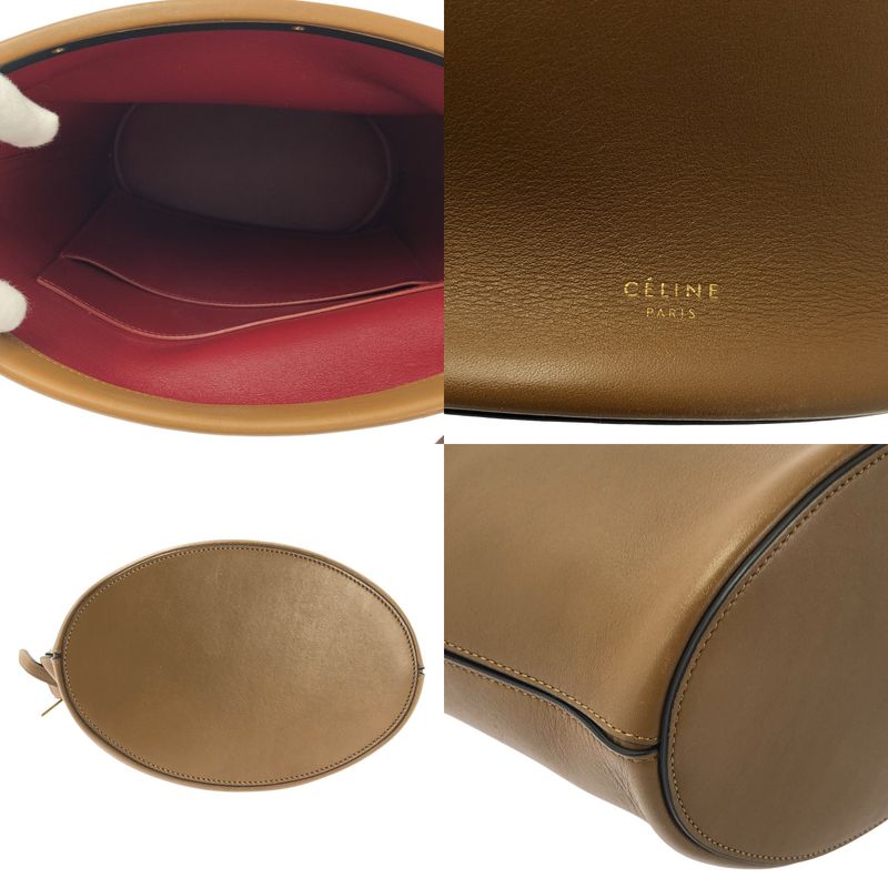 Celine - Clasp Bucket Bag Clasp Bucket Shoulder Bag - Brown - Women