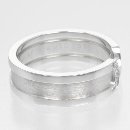 Cartier 2C 18kwhite Gold And Diamonds #16 Ladies 8.5g Ring