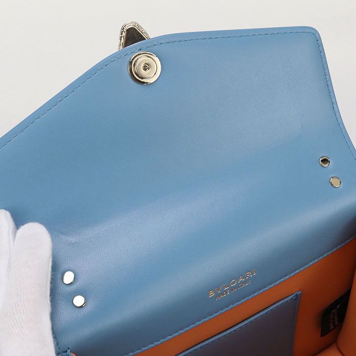 Bvlgari Bulgari 2WAY Serpenti Forever Crossbody Shoulder Bag Leather Women