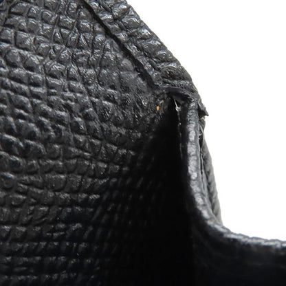 Bvlgari Card Case Bvlgari Man Leather Black Silver Hardware Black Card Holder