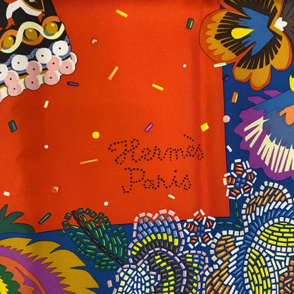 Hermes Spring-summer 2023 Carre 90 Scarf Silk Costume DE FETE Multicolor