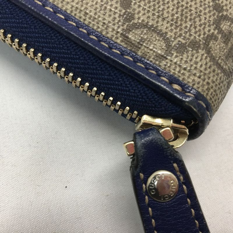 Gucci Unisex Long Wallet Round Zipper GG Supreme American Flag 304196