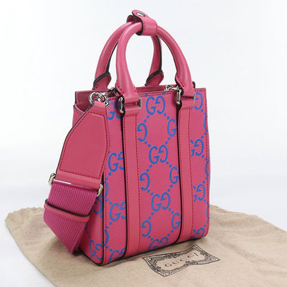 Gucci Mini 2WAY GG Embossed 696010 Tote Bag Leather Women