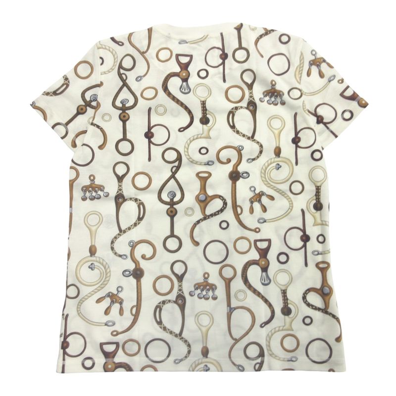 Unused 24ss Hermes Panoplie Tout Cuir All Leather T-Shirt Cut and Sewn Harness